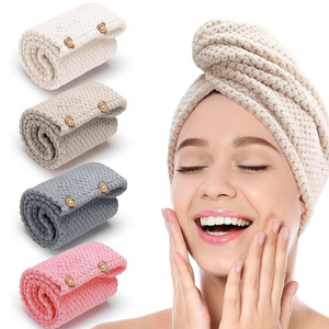 4pk. Microfiber Hair Towel