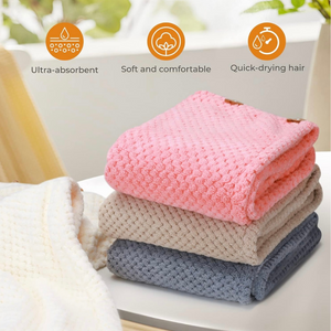 4pk. Microfiber Hair Towel