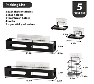 Multi-purpose Shower Caddy/Shelf Organizer