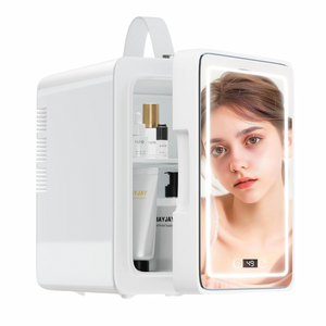 Skincare/Mini Fridge with Dimmable LED Light Mirror