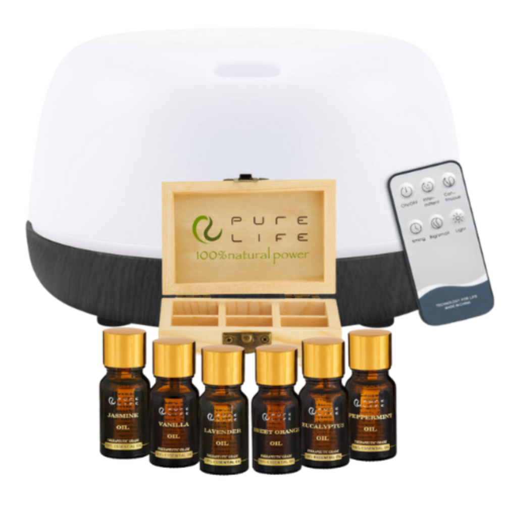 Diffuser and 6pk. Essential Oils Combo