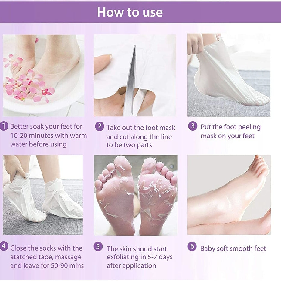 Exfoliating Foot Mask (Single pk)