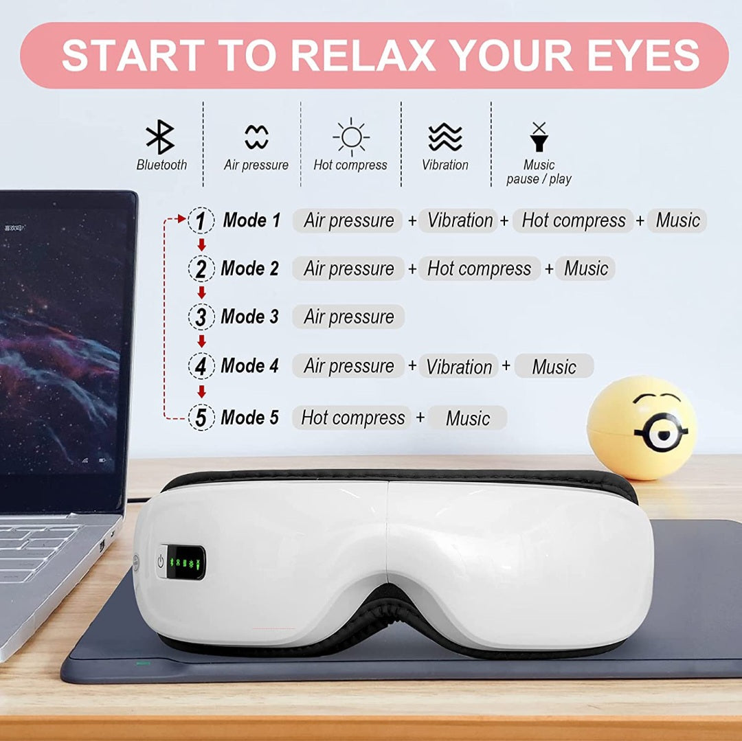 Heated Eye Massager with Bluetooth Music