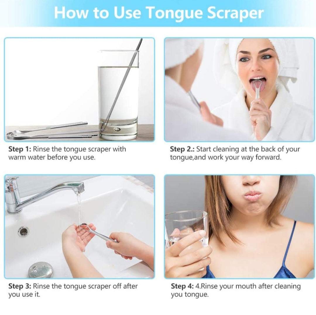 4pc Tongue Scraper